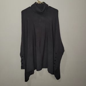 ALFANI turtleneck poncho sweater